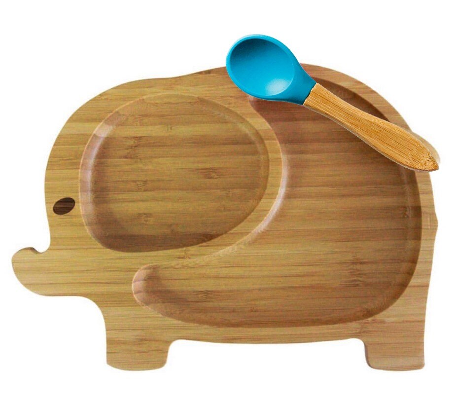 Bamboo Baby Plate Feeding Bowl